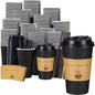 Lamosi 16 oz Coffee Cups 50 Pack, Disposable To Go Paper Cups by BuyNow