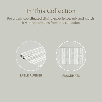 Over&Back 18x90 Reversible Striped Table Runner - Image 4