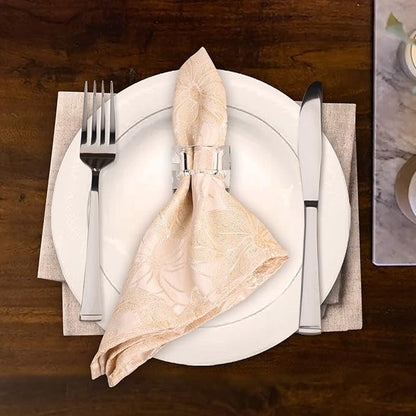Kitcom Mini Napkin Rings Set of 12 Square-Shaped, Crystal Napkin Ring for Thanksgiving, Christmas, Family Gathering, Wedding Reception, Clear with Gift Box
