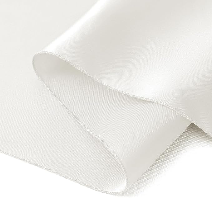 Horbaunal 2 Pack Ivory Satin Table Runner 12 x 108 Inch | Smooth Table Runners - Image 7