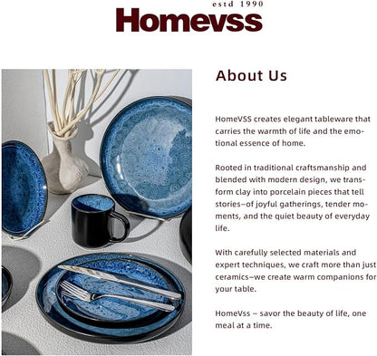 HomeVss 20-Piece Dinnerware Set - Image 7
