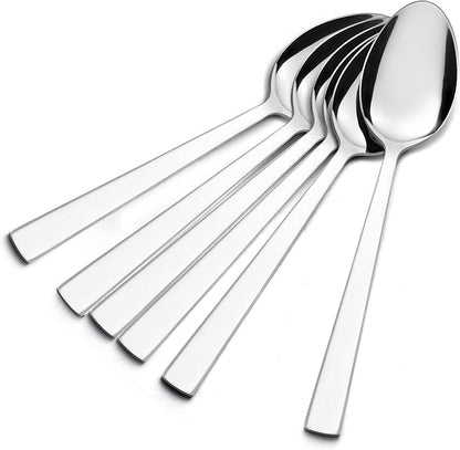 E-far Teaspoon Set of 6, 6.7 Inch Stainless Steel Spoons - Image 3