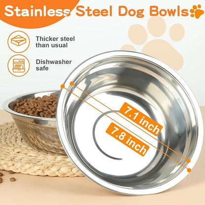 COMESOON Elevated Dog Bowls, 5 Adjustable Heights Raised Dogs Food Bowl Stand - Image 5