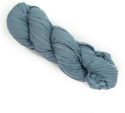Efavormart 20ft Dusty Blue Gauze Cheesecloth Wedding Arch Drapery Fabric - Image 7