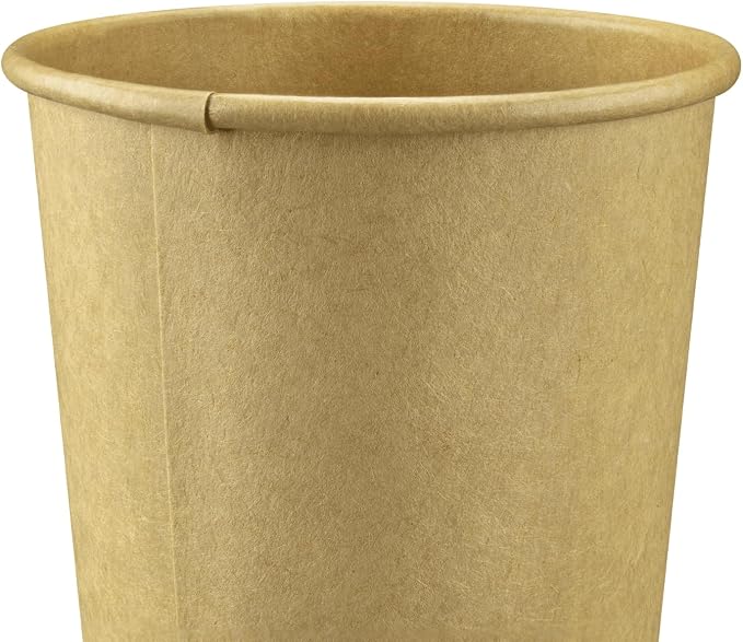 Karat 20oz Kraft Paper Coffee Cups Disposable, Leak-Resistant Double Poly-Lined - Image 6