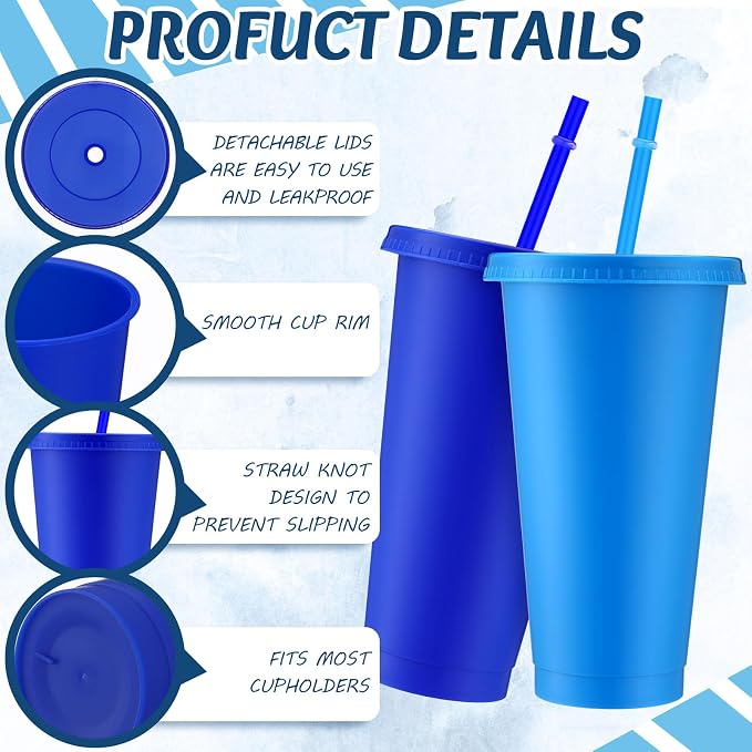 Skylety 24 Pcs Winter Plastic Cups - Image 3