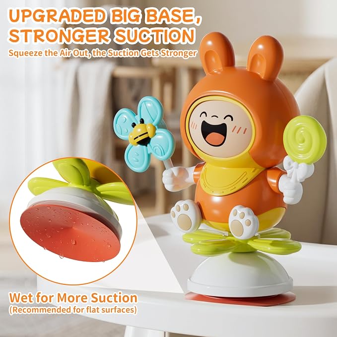 Suction Spinner Toy, High Chair Sensory Toy - Image 4