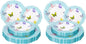 20PCS Blue Butterfly Plates by WDF
