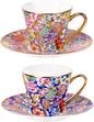 KAMMAK Tea Cup and Saucer, Ceramic Coffee Cups, 7.5 oz, Afternoon Tea and by KAMMAK
