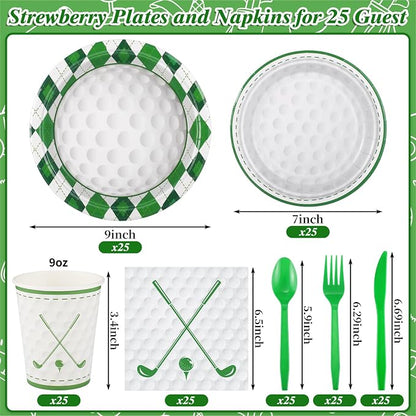 NatNarr Golf Party Supplies Set - Image 2