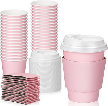 Patelai 48 Pcs 12 oz Disposable Coffee Cups by Patelai