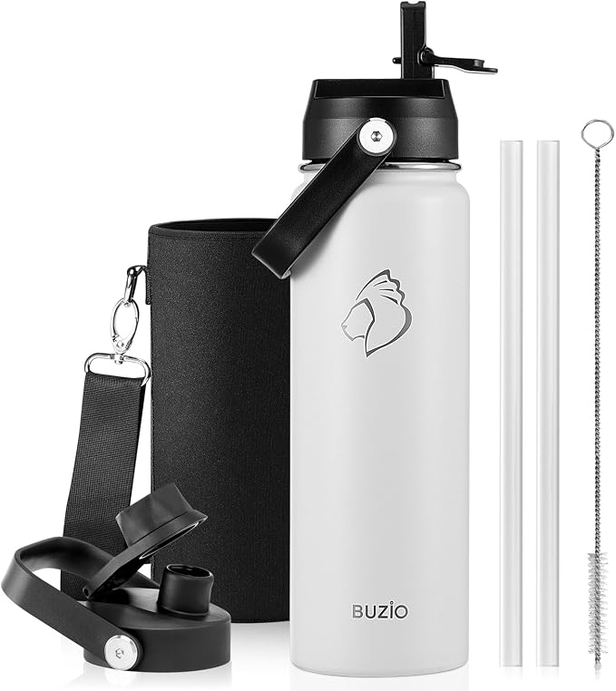 BUZIO 24 oz Insulated Stainless Steel Water Bottle by BUZIO