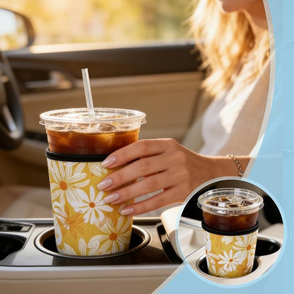 Cobetech Iced Coffee Sleeve Reusable, 3 Pack Neoprene Coffee Cup Sleeves - Image 6