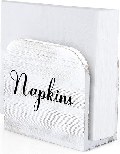 ALELION White-washed Wood Napkin Holder by ALELION