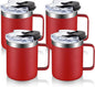 12oz Insulated Travel Coffee Mug by ALOUFEA