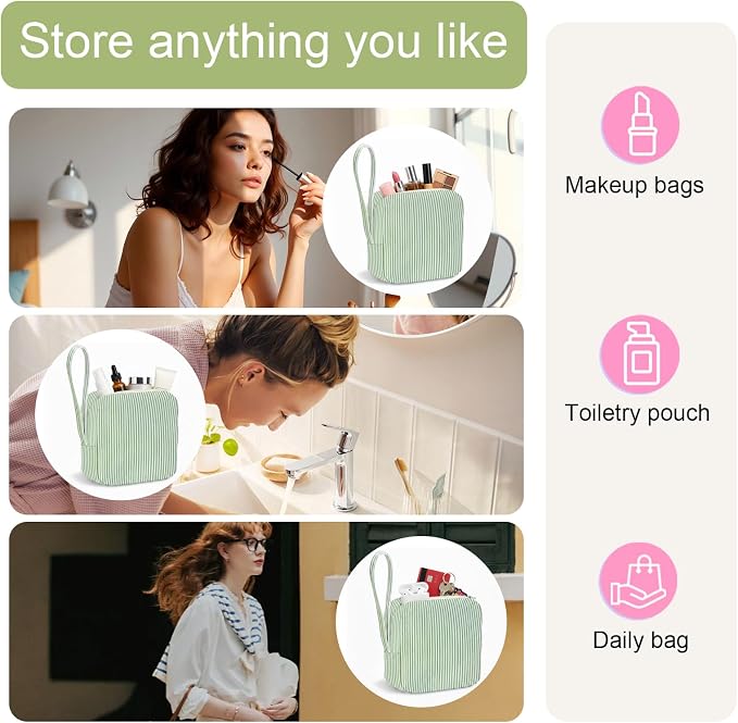Corduroy Period Pouch for Women, Cute Sanitary Pad Pouch - Image 5