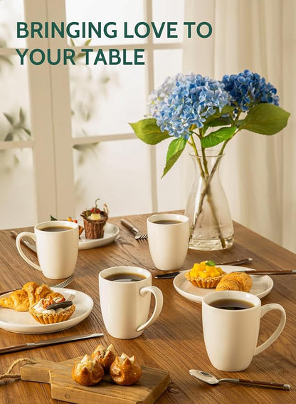 Sweese Porcelain White Coffee Mugs - Image 5