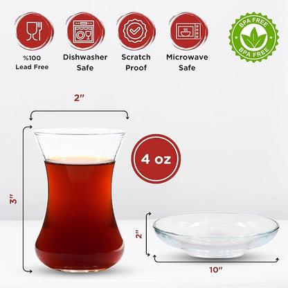 ums Turkish Tea Glass Set - Image 2
