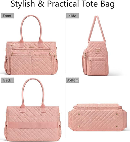 Bagstellar Teacher Tote Bag for Women, 15.6" Laptop Work Tote Computer Bag | - Image 8