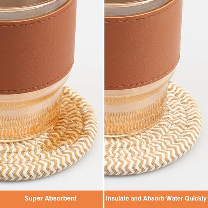 4.8" Drink Cotton Coasters Set of 2 - Image 4