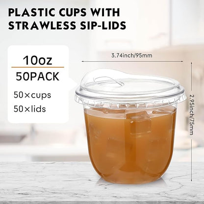 Baderke 50 Pcs Clear Plastic Cups - Image 3