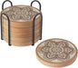 Boho Coasters Set of 6, Eykao Cup Coasters by Eykao