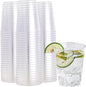 FOCUSLINE 100 Count 10 oz Clear Plastic Cups | Disposable Heavy Duty Hard by FOCUSLINE