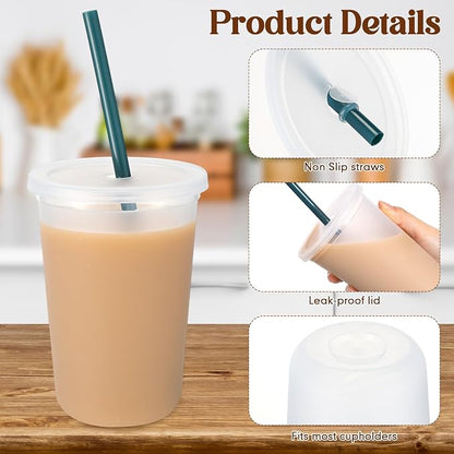 Lounsweer 15 Pcs Clear Reusable Cups - Image 4