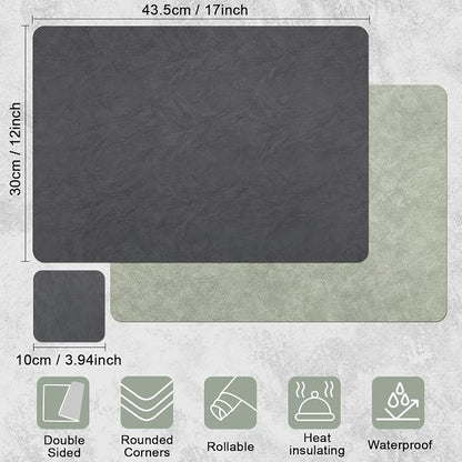 Vinyl Placemats Set of 4, Dual Sided Place Mats - Image 9