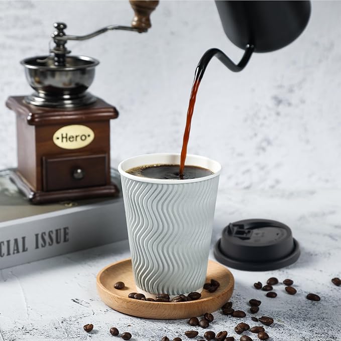MUCHII 12 oz Coffee Cups, Paper Cups - Image 2
