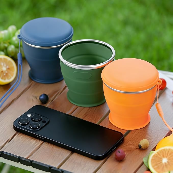 Collapsible Travel Cup, BPA-Free Reusable Water Cup | Lightweight Drinking Cups - Image 8