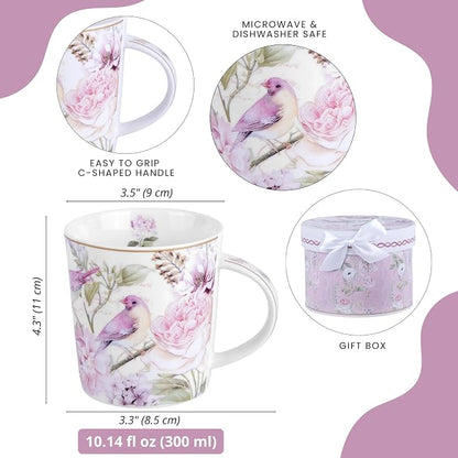 STP GOODS Porcelain Tea/Coffee Cup in Gift Box Fine Porcelain Coffee Cup Tea - Image 3