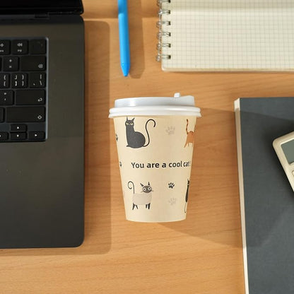 12 OZ 25 Pack Disposable Cups Paper Coffee Cups - Image 8