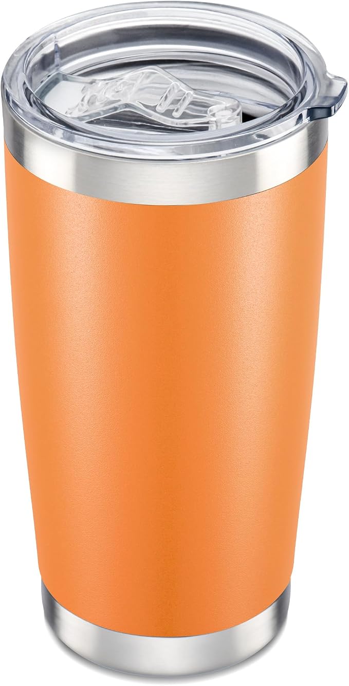 20 oz Tumbler with Lid Stainless Steel Insulated Tumblers Cups Travel Mug | by Orebigo