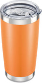 20 oz Tumbler with Lid Stainless Steel Insulated Tumblers Cups Travel Mug | by Orebigo