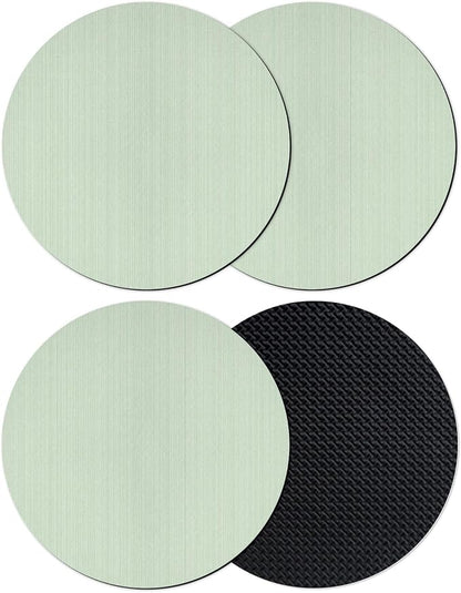 Sage Green Thin Lines Coasters Set of 4, Absorbent Coasters by Unknown