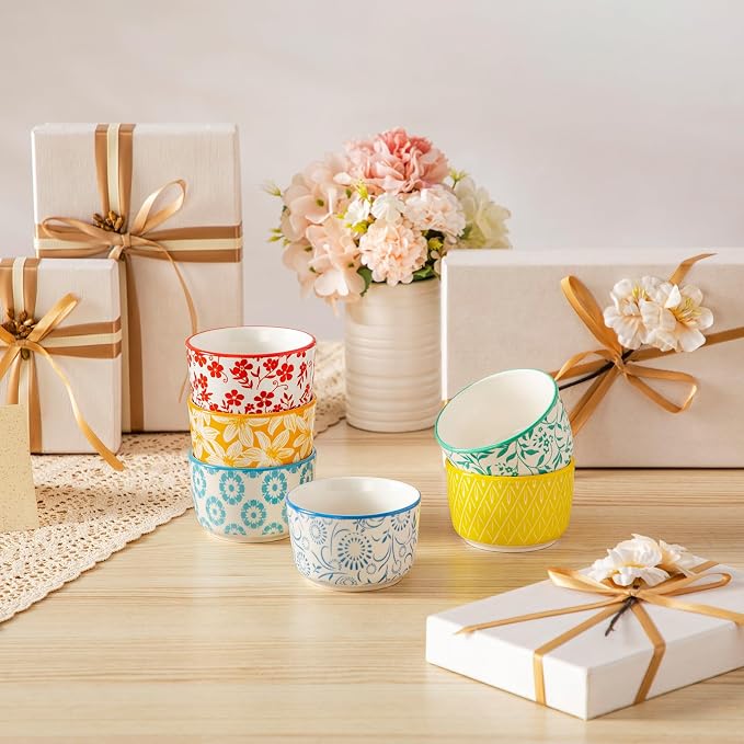 vancasso Selene 4 Oz Porcelain Ramekins Set of 6 - Image 5