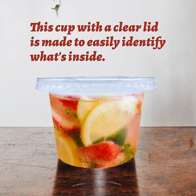 Qinsihwn 50 Pack 8 OZ Disposable Plastic Cups - Image 5