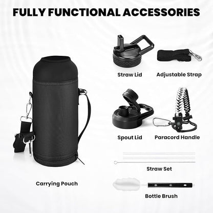 RAYMYLO Insulated Water Bottle 40 oz, Triple Wall Vacuum Stainless Steel | - Image 7
