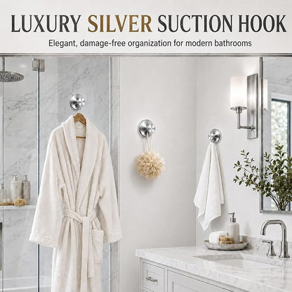Suction Cup Hooks for Shower, Shower Hooks for Inside Shower, No Drill Bathroom - Image 4