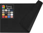 Homaxy Faux Leather Heat Resistant Placemats for Dining Table Set of 6, Waterproof Wipeable Washable PU Table Mats, Easy to Clean Anti-Slip Place Mats, 11.8" x 17", Black