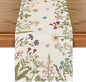 Artoid Mode Floral Wildflowers Herb Spring Table Runner, Seasonal Kitchen by ArtoidMode