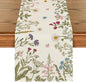 Artoid Mode Floral Wildflowers Herb Spring Table Runner, Seasonal Kitchen by ArtoidMode