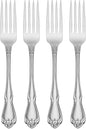 Oneida Silverware Set, Oneida True Rose Everyday Flatware Dinner Forks Set by Oneida