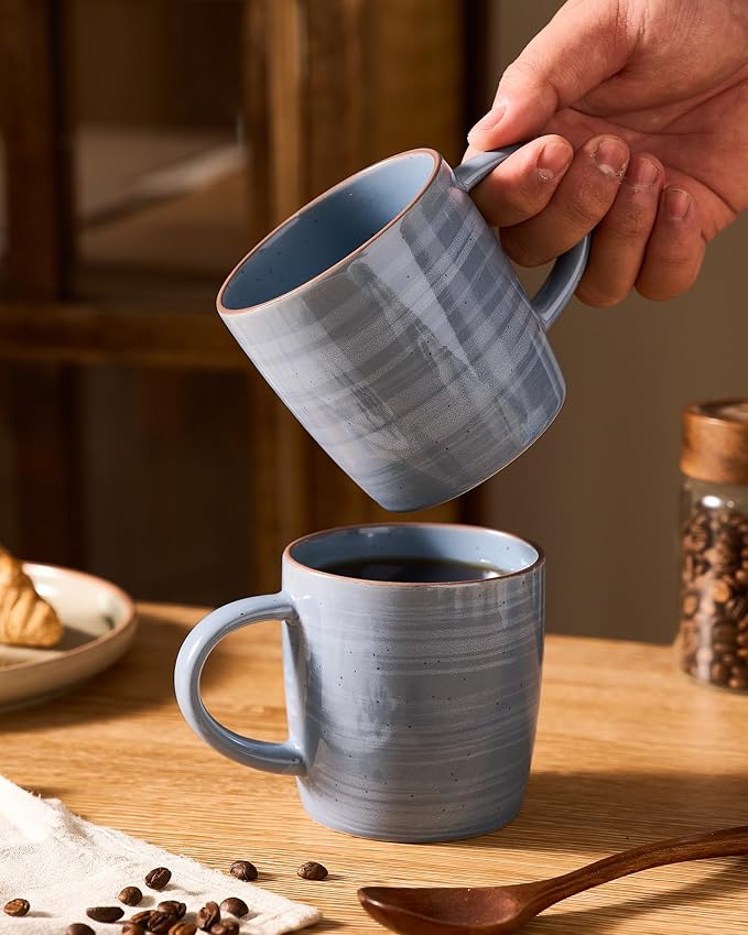 famiware Coffee Mugs Set of 4, Meteor 13 oz Ceramic Mug Cup Set - Image 6