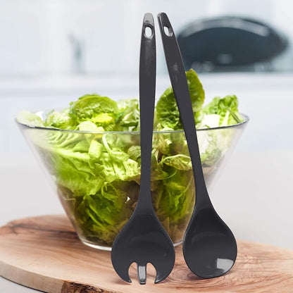 Zeal G205T Melamine Salad Server Set – Dark Grey - Image 2