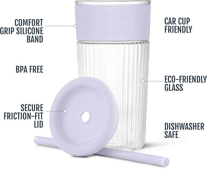 Ello Ava 18oz Glass Tumbler - Image 3