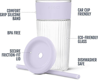 Ello Ava 18oz Glass Tumbler - Image 3