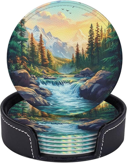 Mountains Nature Scenery Coasters by Unknown