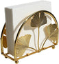 Elegant Iron Ginkgo Leaf Cocktail Napkin Holder Tabletop Decor Dispenser | by Unknown